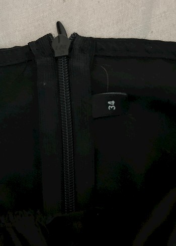 Siyah Goth Midi  Elbise - Görsel 3