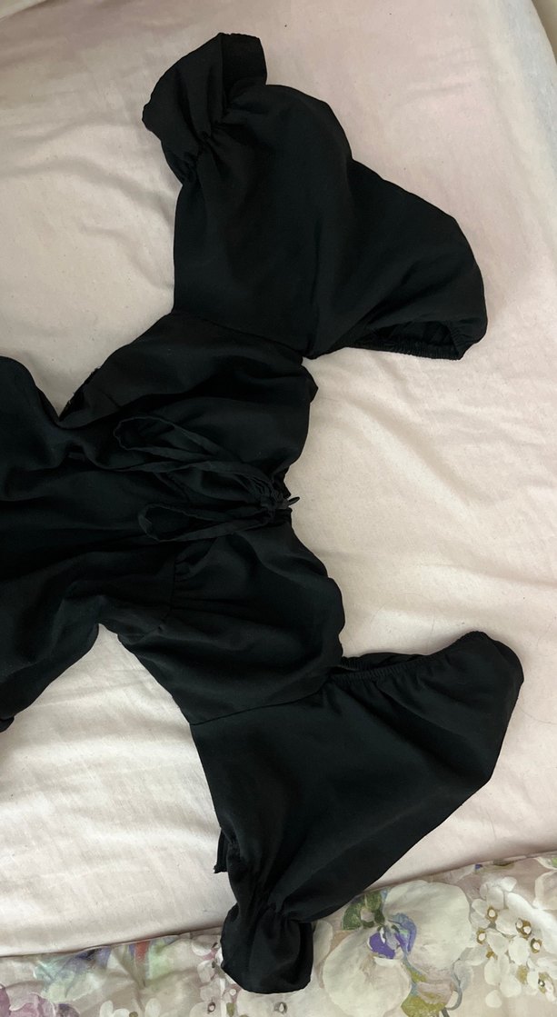 Siyah Goth Midi  Elbise - Görsel 2