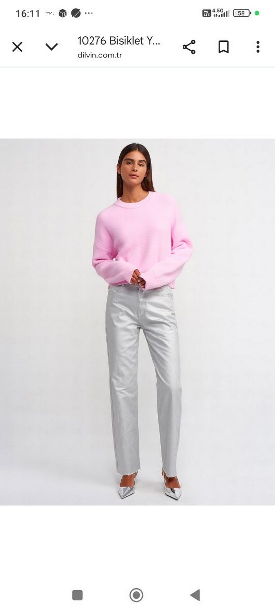 Pembe Kadın Kazak - Görsel 4