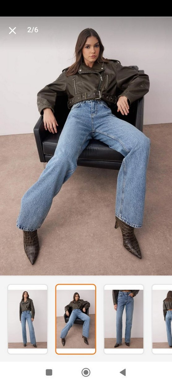 Geniş Paça Wide Leg Jeans - Görsel 3