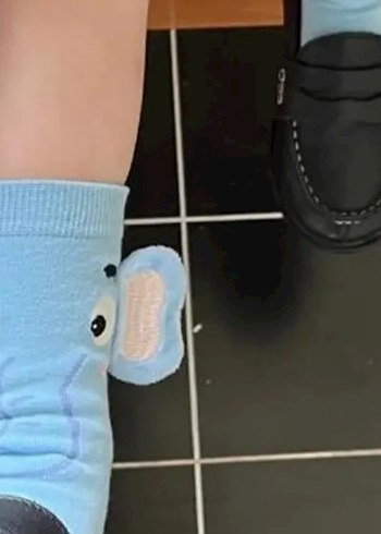 Mavi Nakışlı Erkek Çocuk Çorapları - Görsel 3