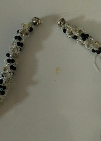 Diğer Uzun Boncuklu Yılan Desenli Kolye