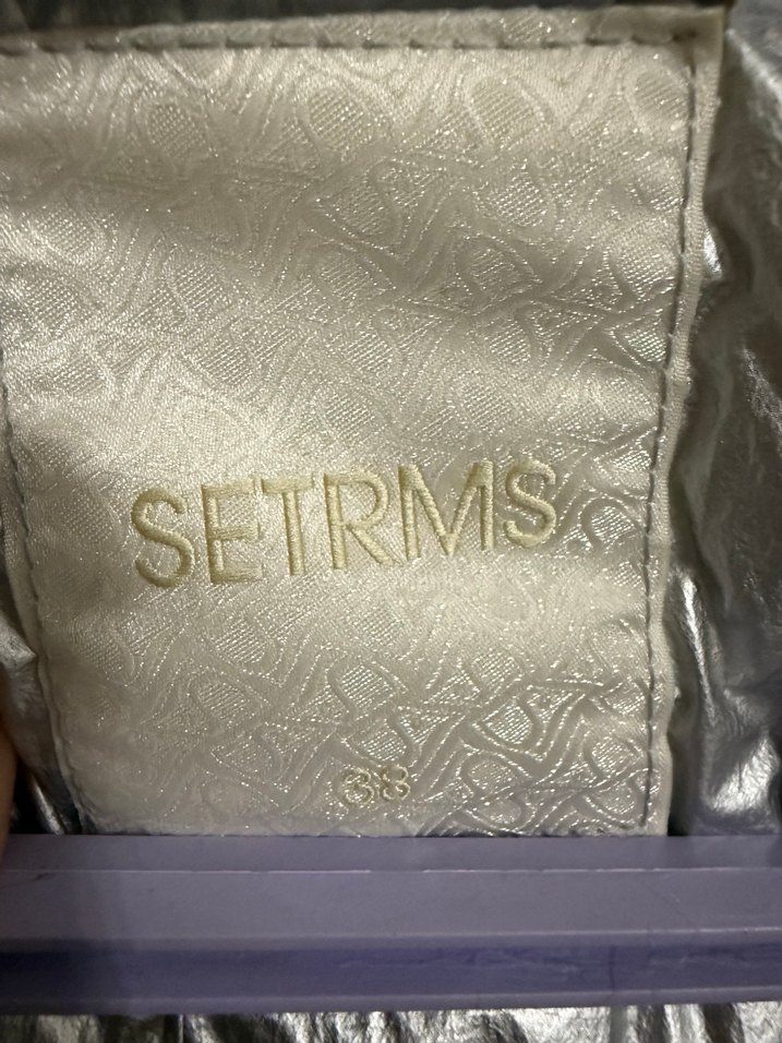 Gri Metalik Kemerli Midi Kadın Ceket - Görsel 2