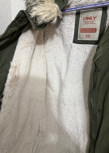 Gri Kürklü Kadın Midi Mont - Görsel 3