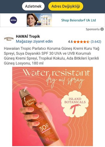 Hawaiian Tropic SPF 30 Parlaklık Sağlayan Güneş Spreyi - Görsel 6
