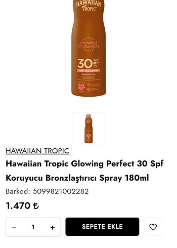 Hawaiian Tropic SPF 30 Parlaklık Sağlayan Güneş Spreyi - Görsel 5