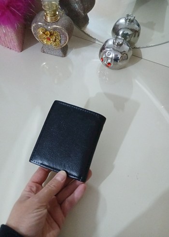Diğer Sik Koyu Kahverengi Deri Cuzdan
