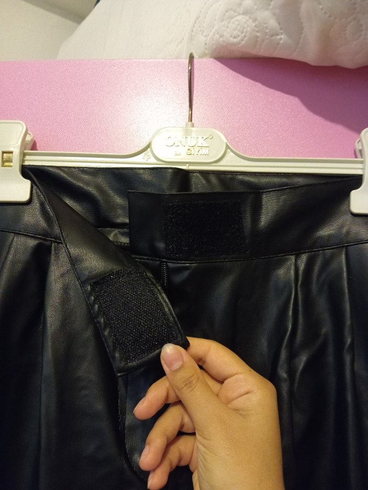 Kadın Siyah Deri pantolon - Görsel 3