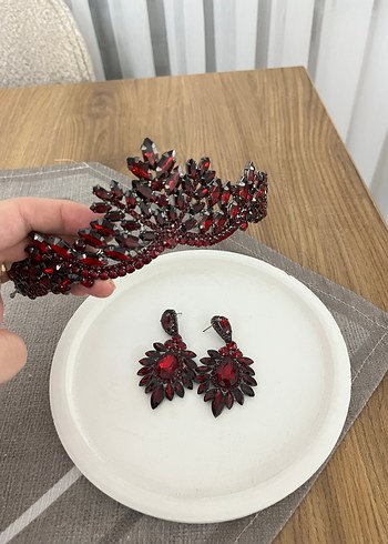 Kına Tacı Bordo - Görsel 2