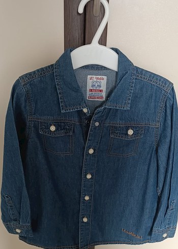 Erkek Çocuk Mavi Denim Gömlek LCW