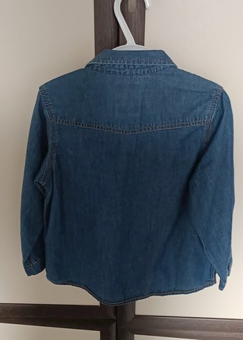 18-24 Ay Beden Erkek Çocuk Mavi Denim Gömlek LCW