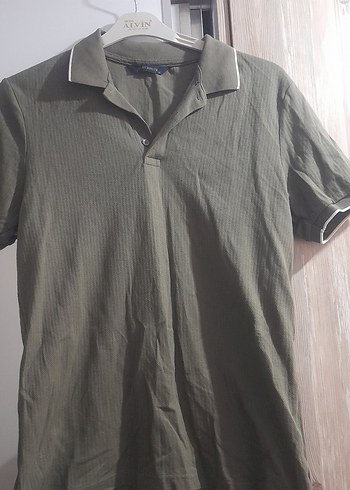 Haki Keten Erkek Polo Tişört