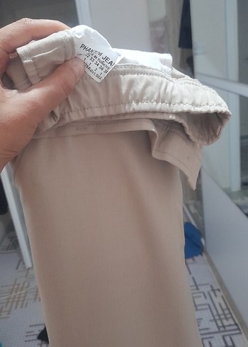 Bej erkek Midi Kumaş Pantolon