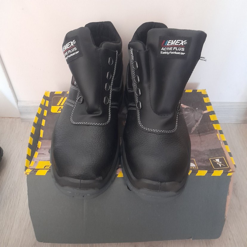 siyah Biker Tarzı Erkek Kauçuk Botlar - Görsel 2