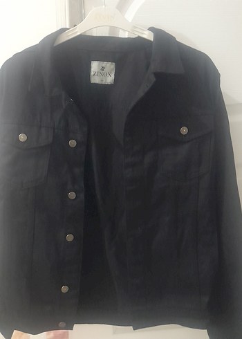 Siyah Düğmeli erkek Denim Ceket - Görsel 2