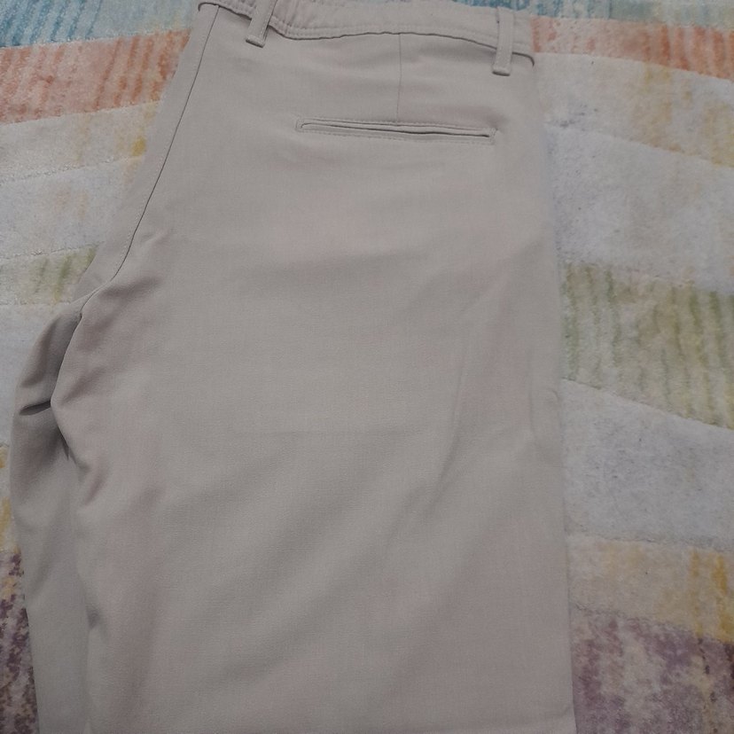 Bej Düğmeli Erkek Rahat Kesim Pantolon - Görsel 2