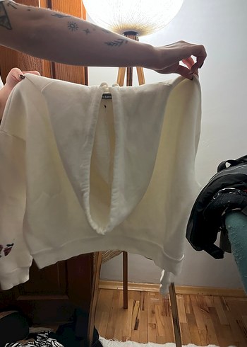 Diğer Beyaz Baskılı Kadın Sweatshirt