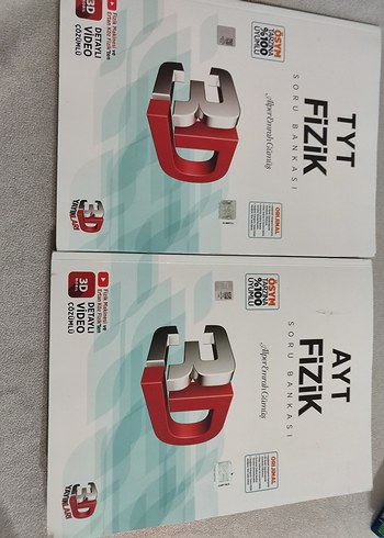 TYT Fizik 3D Soru Bankası Ayt satıldı