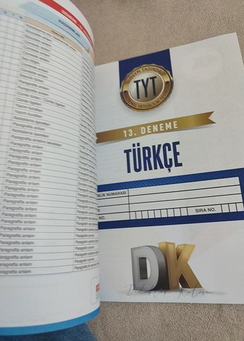 Beden Renk TYT Türkçe 15 Özgün Deneme Kitabı