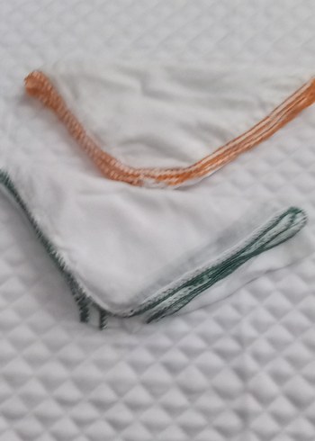 Renkli bayan tülbent boncuk oyalı - Görsel 4