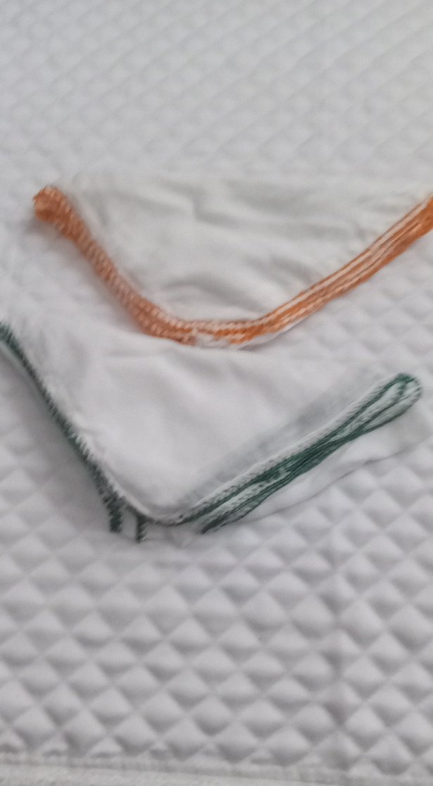 Renkli  bayan tülbent boncuk oyalı - Görsel 4