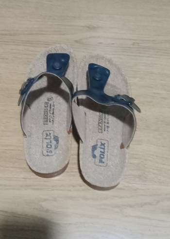 37 Beden mavi Renk Mavi Tokalı Erkek Çocuk Terlik