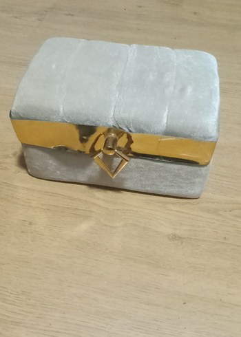 Gri Kadife Makyaj Kutusu