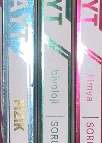 AYT Fizik, Biyoloji ve Kimya Soru Kitapları