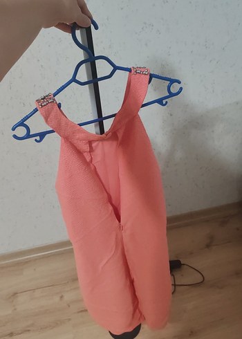 38 Beden pembe Renk Pembe koton abiye Elbise