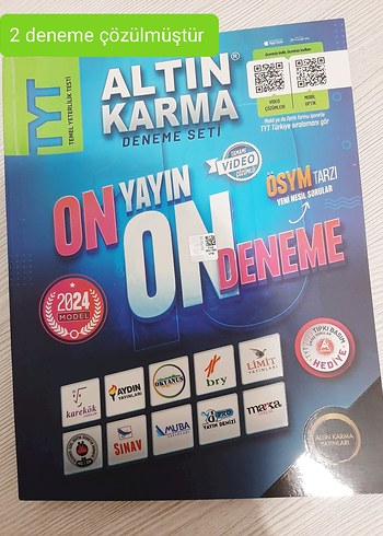 Altın Karma AYT ve TYT denemeleri