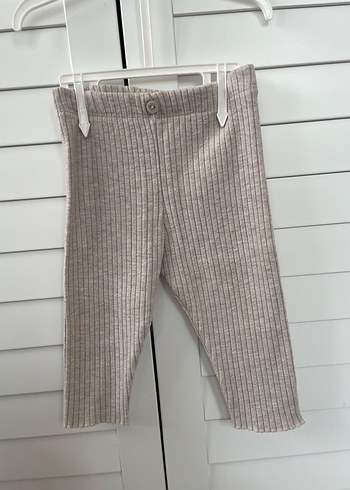 Kız Çocuk Bej Fitilli Triko Tayt - Görsel 2