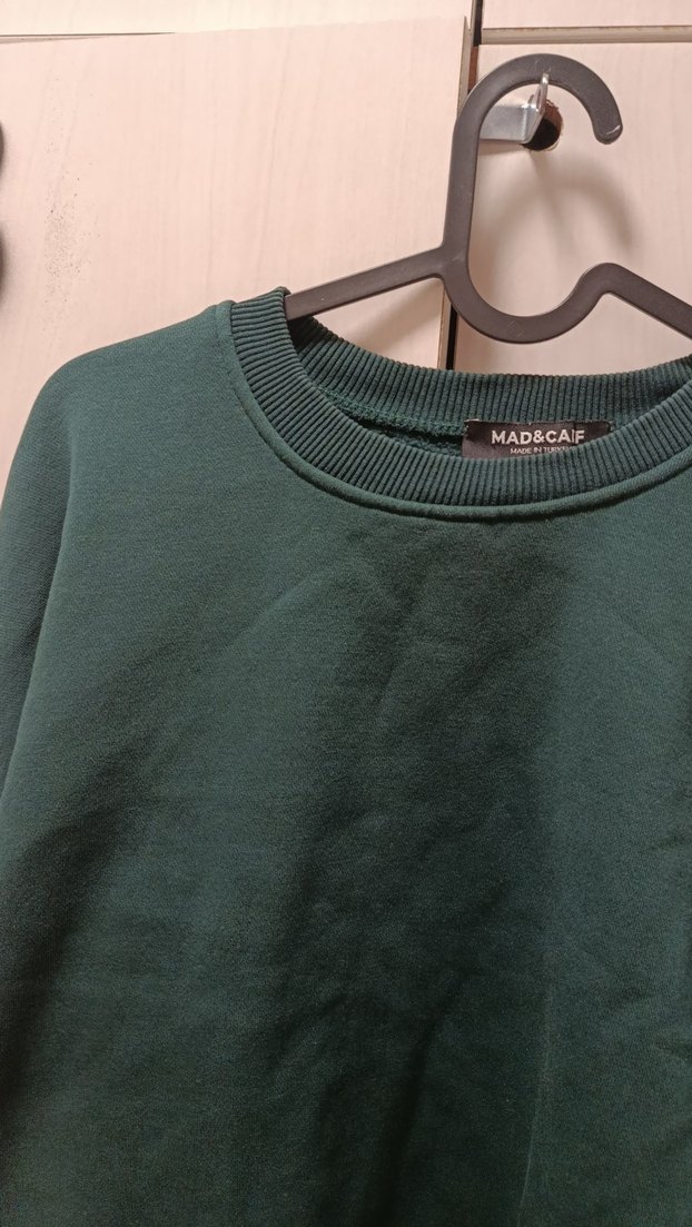 Mad&Calf Kadın Yeşil Sweatshirt - Görsel 3