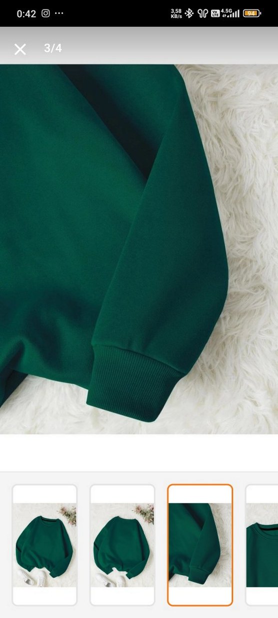 Mad&Calf Kadın Yeşil Sweatshirt - Görsel 4