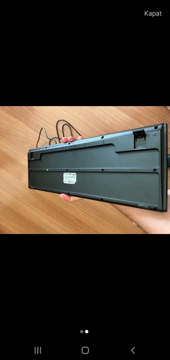 A4Tech Siyah Kablolu Klavye - Görsel 2