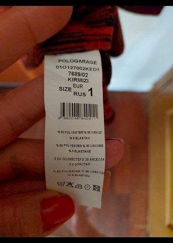 s Beden kırmızı Renk POLO GARAGE BLUZ