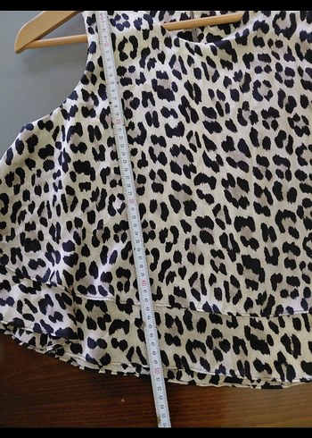 ZARA LEOPAR SATEN BLUZ - Görsel 5