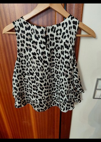 ZARA LEOPAR SATEN BLUZ - Görsel 2