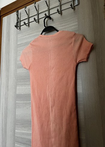 Trendyol & Milla Kısa Kollu Pastel Bej Midi Elbise