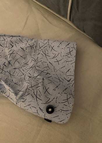 Açık Mavi Desenli Gömlek  XXL Beden  Günlük/Smart Casual - Görsel 5