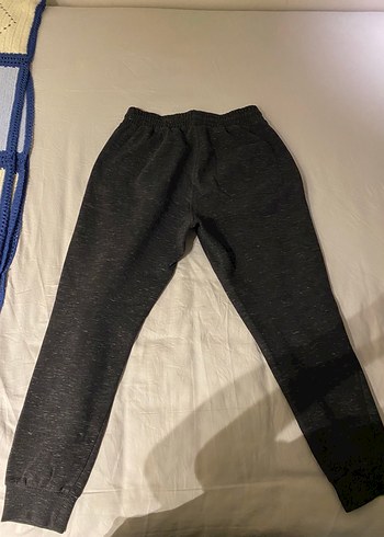 H&M Siyah-Melanj Eşofman Altı  M Beden  Rahat Kesim - Görsel 2