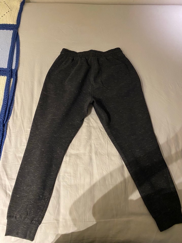 H&M Siyah-Melanj Eşofman Altı  M Beden  Rahat Kesim - Görsel 2