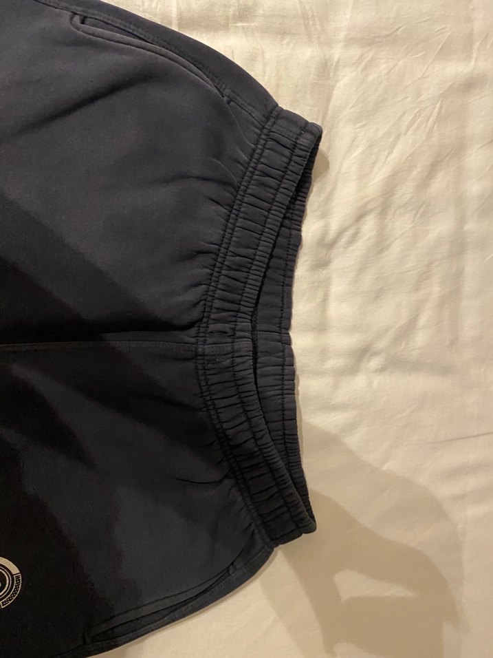 Siyah Logolu Spor Şort  L Beden  Cepli - Görsel 3