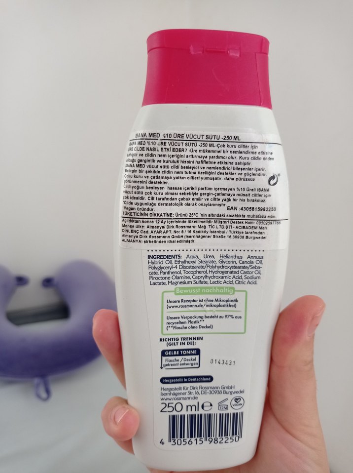 ISANA MED 10% Üre Vücut Sütü - Görsel 3