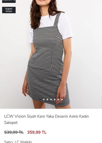 Ekose Desenli Salopet - Görsel 9