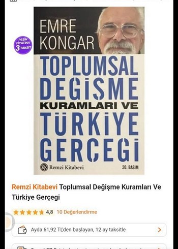 Emre Kongar - Toplumsal Değişme Kuramları ve Türkiye Gerçeği - Görsel 5