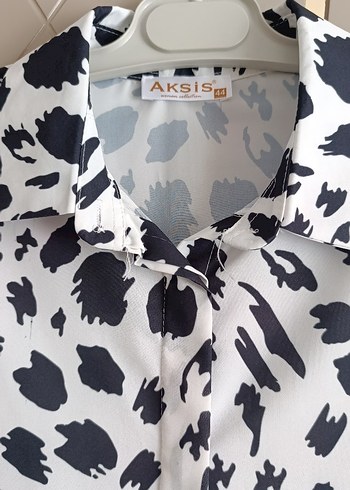 Leopar Desenli Kadın Gömlek - Görsel 8