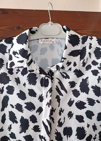 Leopar Desenli Kadın Gömlek - Görsel 3