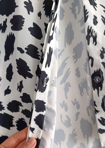 Leopar Desenli Kadın Gömlek - Görsel 5