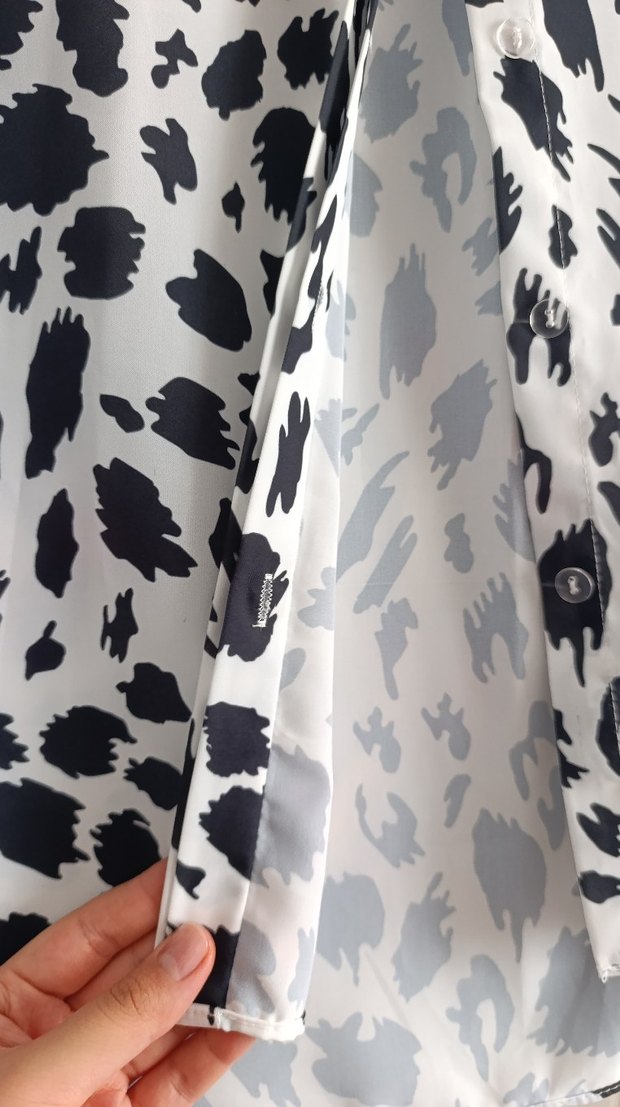 Leopar Desenli Kadın Gömlek - Görsel 5