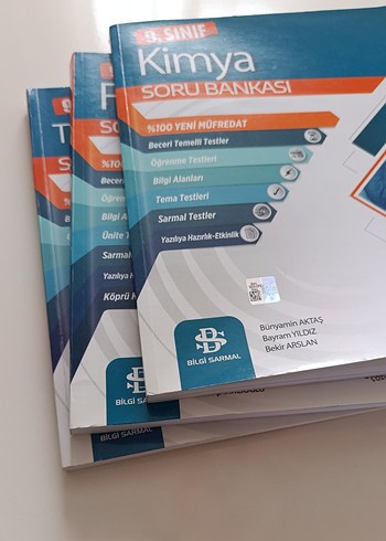 9. Sınıf Kimya, Fizik, Türk Dil Edebiyatı Soru Bankası Seti - Görsel 3